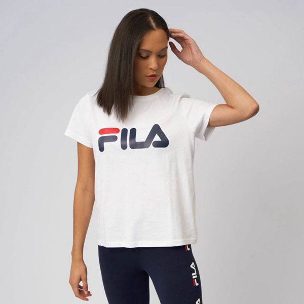 Camisetas Fila Mulher Branco - Fila Deckle Portugal Lisboa,WNUV-45120